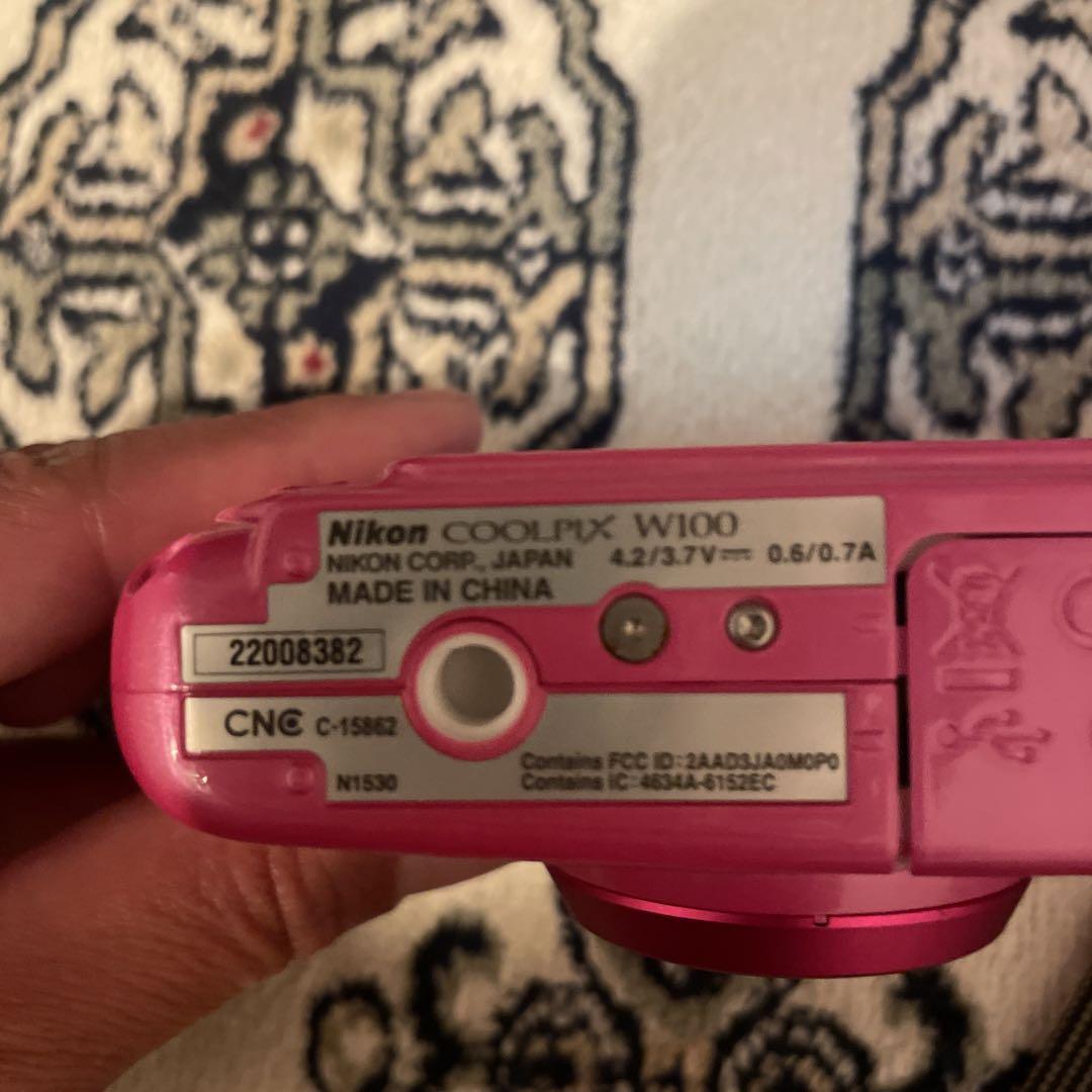 Nikon COOLPIX W100 ピンク　デジカメ　wifi使用　水中カメラ