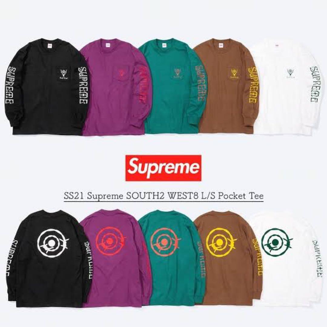 Supreme SOUTH2 WEST8 L/S Pocket Tee