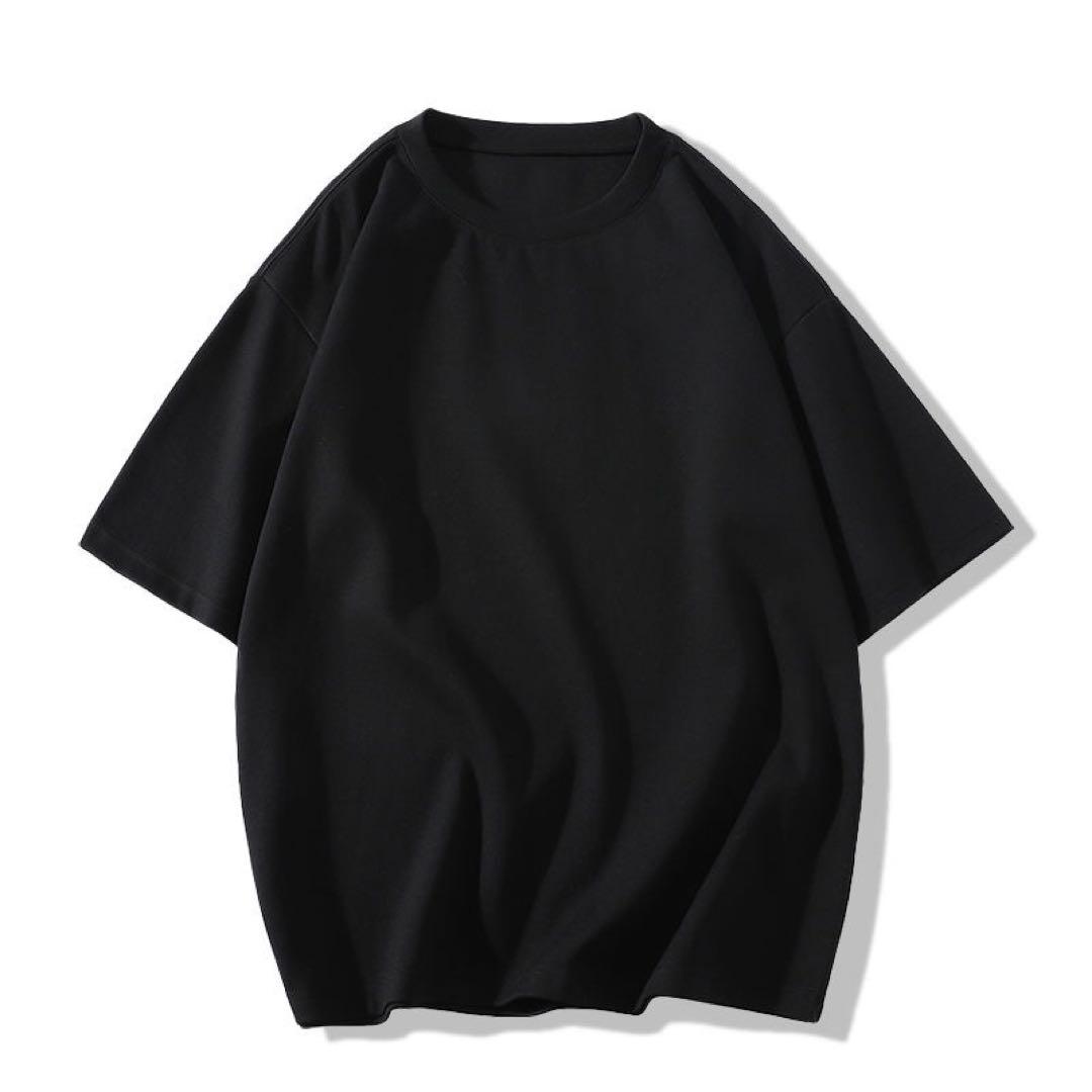 シンプル ブラック 半袖Tシャツ