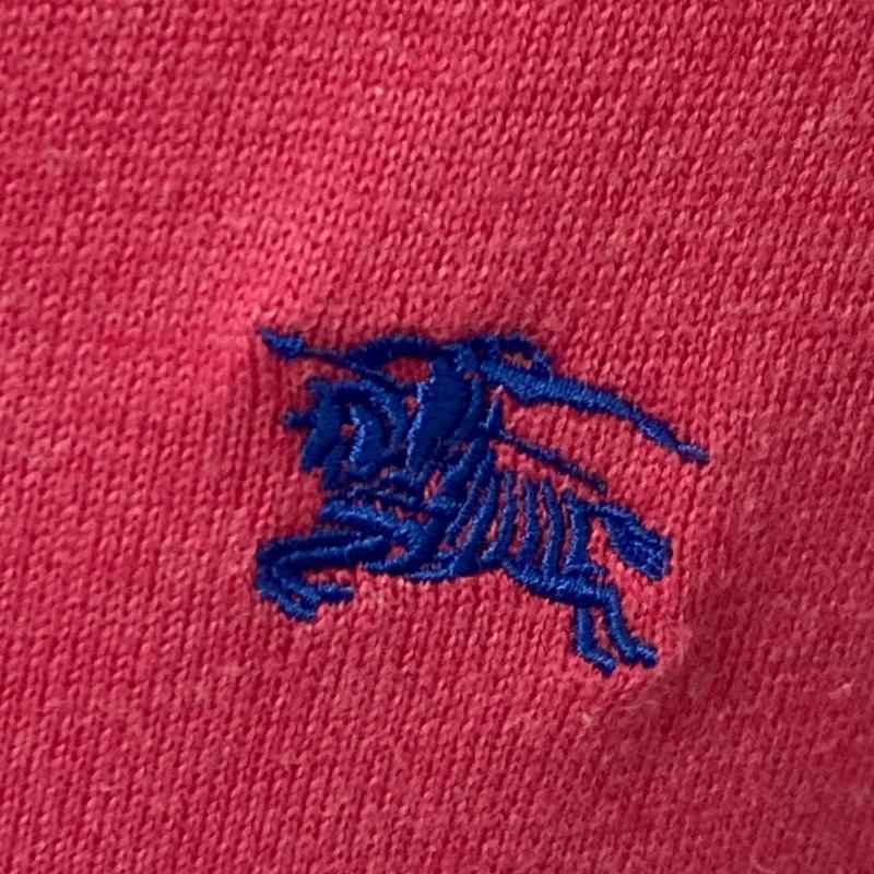 【高級】バーバリーブラックレーベル ニットカーディガン ホースロゴ刺繍 ピンク