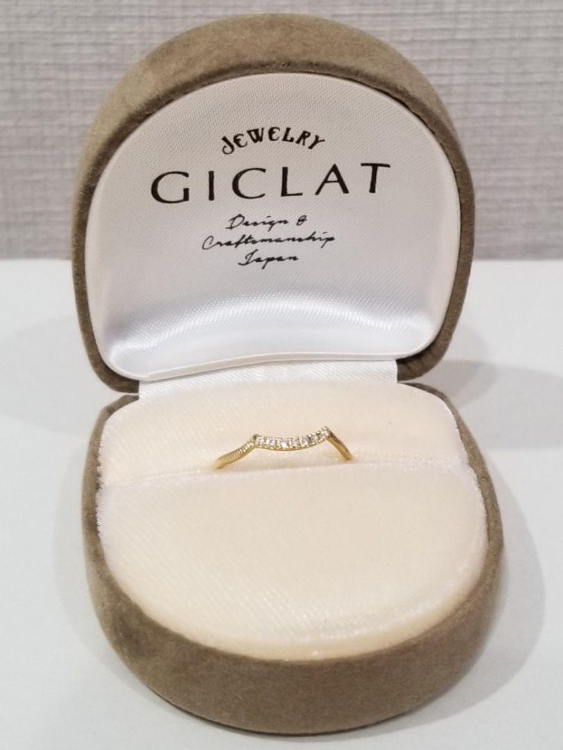 GICLAT 小波ダイヤモンドリング K18