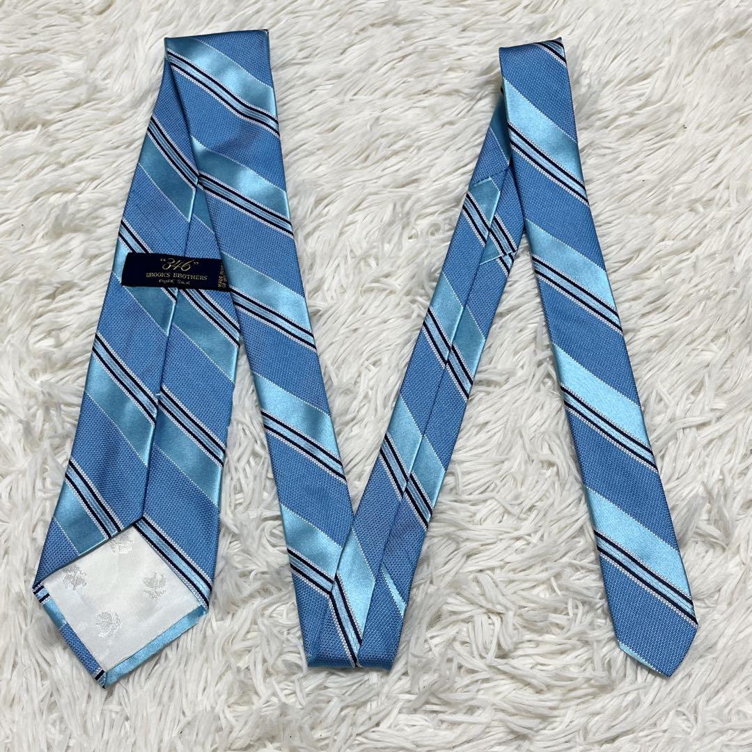 新品✨️ ブルックスブラザーズ ネクタイ ブルー ストライプ