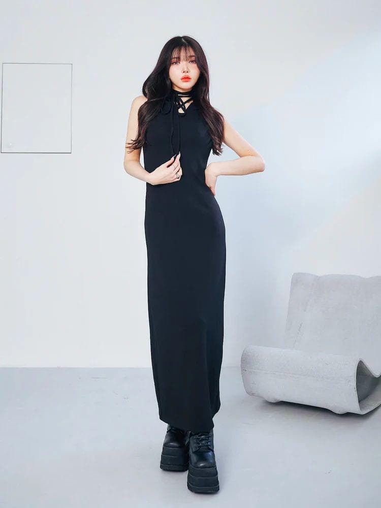 ダーリッチ darich フーディーマーメイドロングワンピース BLK FREE ダーリッチ darich フーディーマーメイドロングワンピース BLK FREE