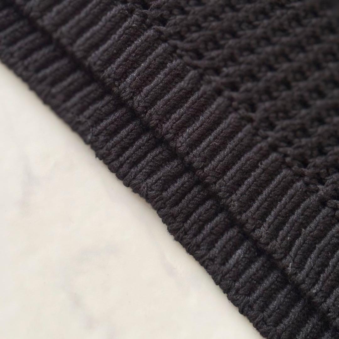 theory セオリー ニット ベスト S ブラック コットン 黒 新品 theory セオリー ニット ベスト S ブラック コットン 黒 新品