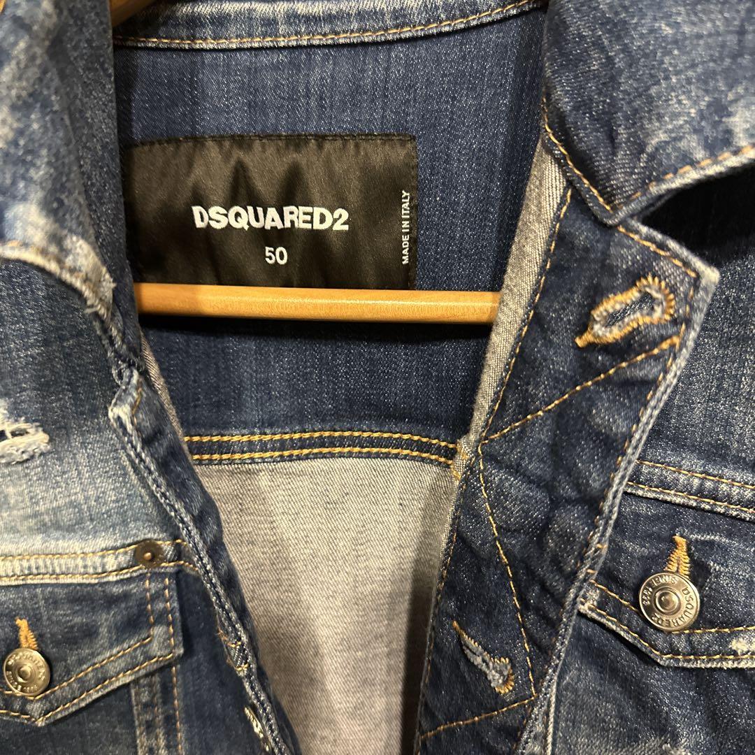 DSQUARED2 ダメージ加工デニムジャケット 50 - メルカリ