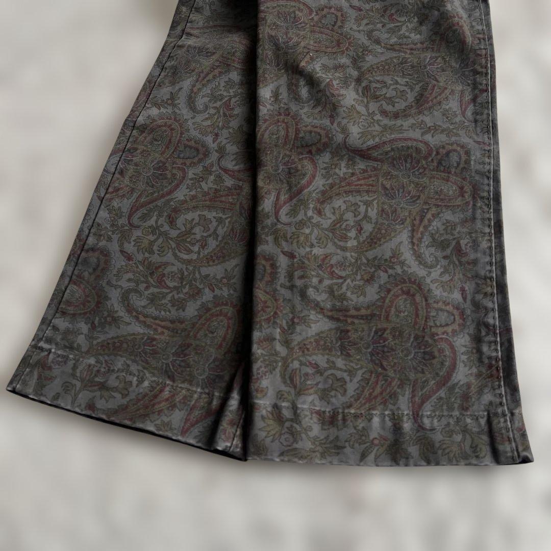 PT01/ペイズリー柄/ストレッチパンツ