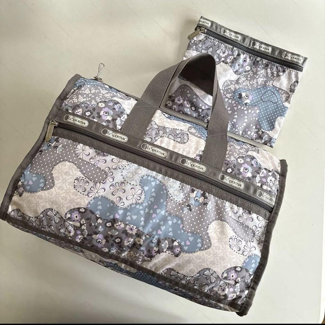 美品☆レスポートサック☆鍵付 ミディアムサイズ ボストンバッグ