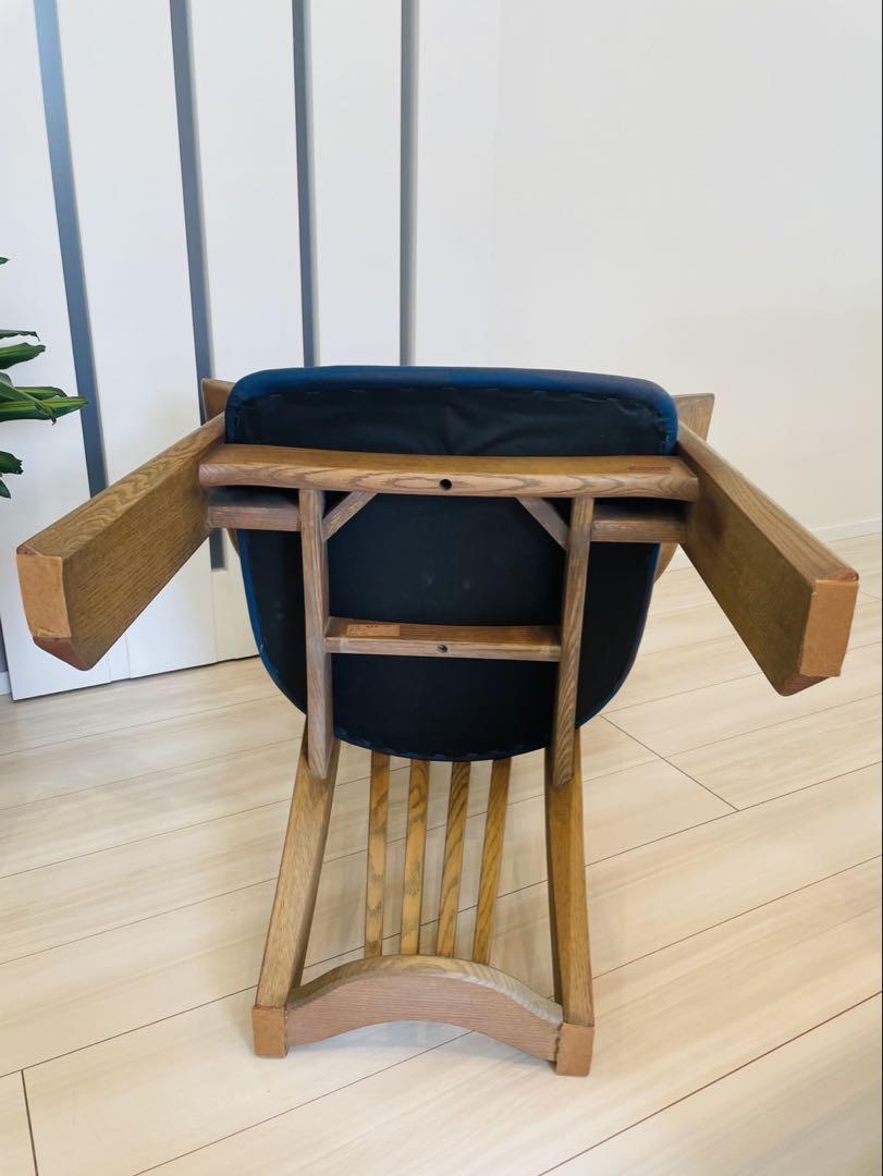 の家具 シラカワ S-671 和魂 ダイニングチェア 肘付き