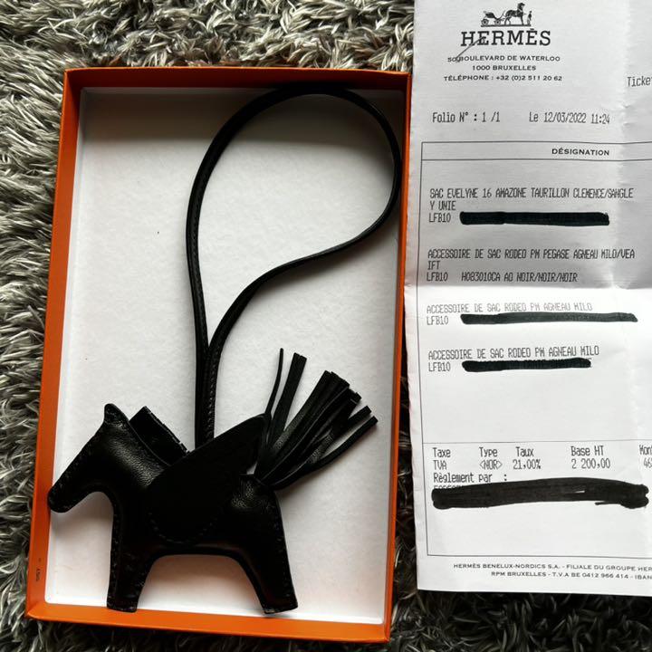保障できる HERMES エルメス ロデオpm ソーブラック U刻印 ペガサス ...