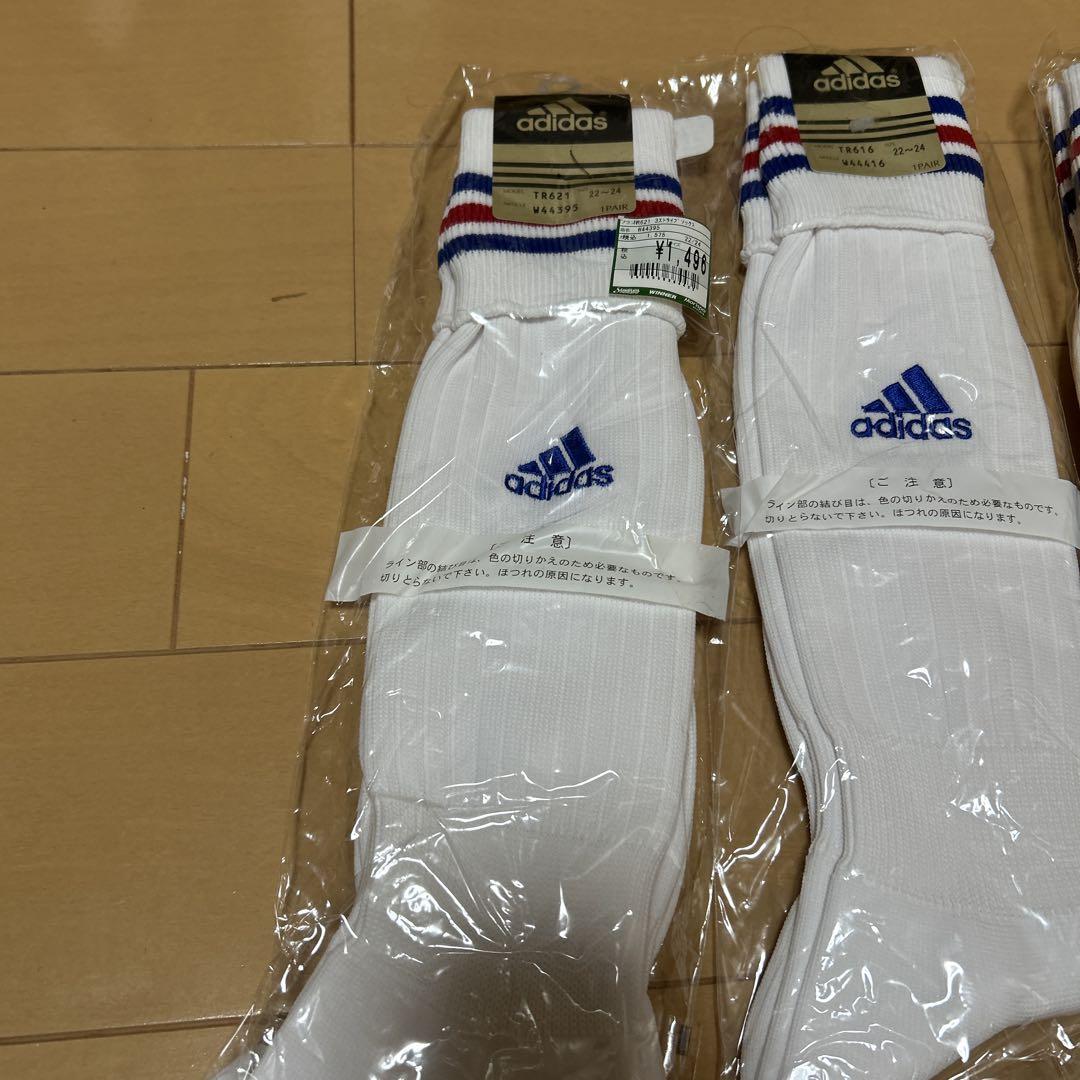 サッカー　ソックス　ストッキングadidas　新品　22-24cm 10足セット