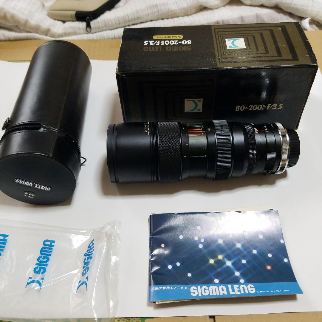 美品 SIGMA 80~200mm F/3.5 MACROSYSTEMZOOMレンズ(ズーム)