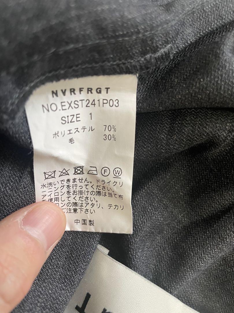 NVRFRGT ネバーフォゲット　ウエストバックパンツ