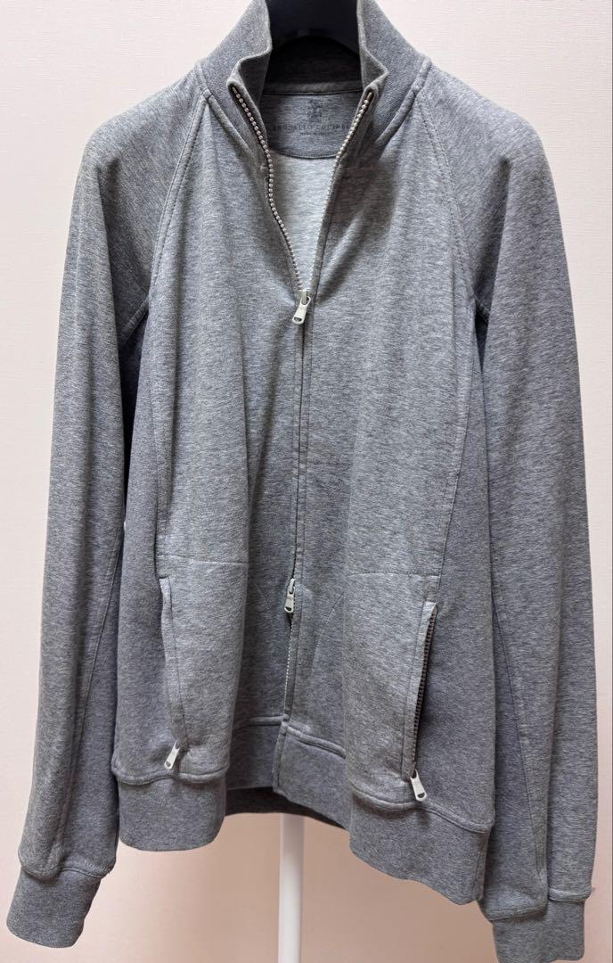 【美品】Brunello Cucinelli ダブルジップブルゾン グレー　極上