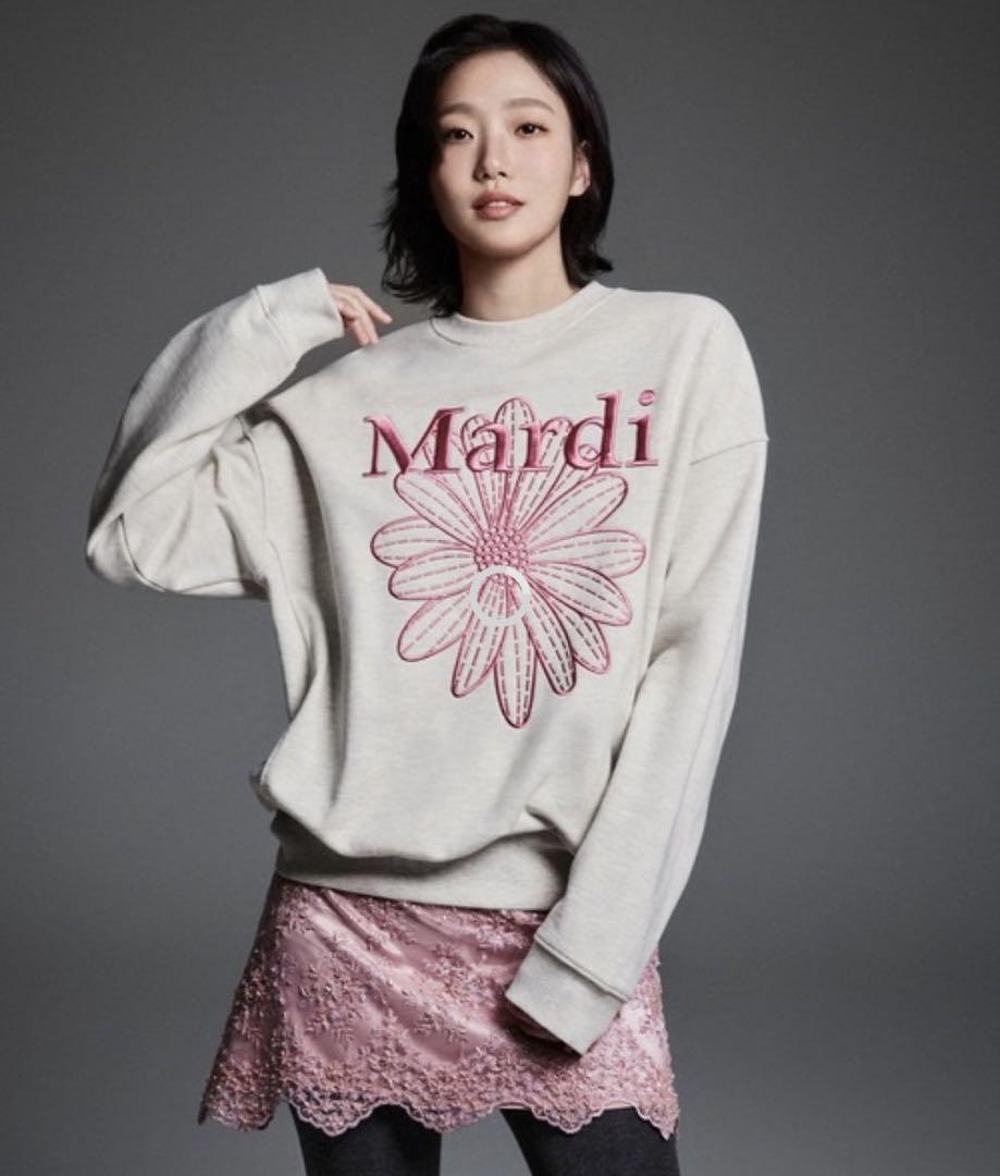 新品未使用未開封マルディメクルディ Mardi Mercredi 刺繍スウェット