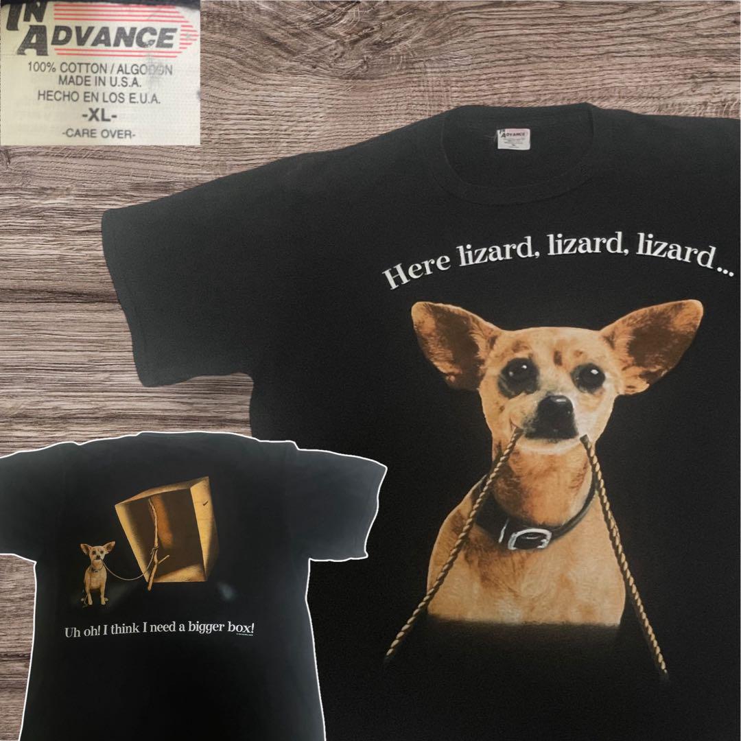 90s タコベルTシャツ 企業Tシャツ　IN ADVANCE社製 希少XLゴジラ