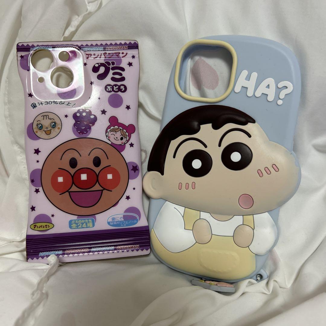 【専用ページ！】アンパンマン＆しんちゃんケース クレヨンしんちゃん シリコンケースとアンパンマンのiPhone