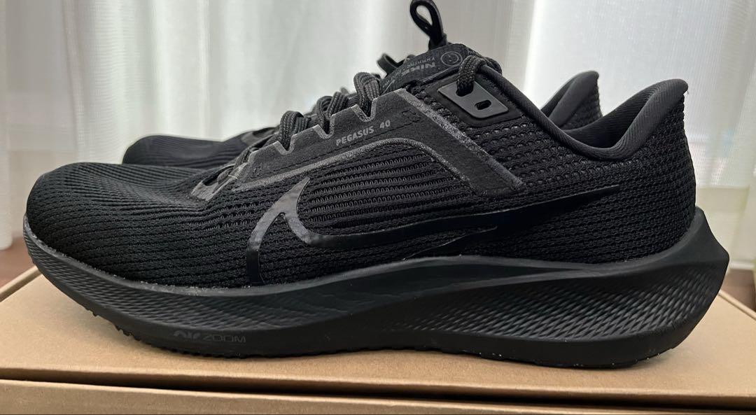 NIKE ナイキ　エアズームペガサス40 25.5㎝　オールブラック　ランニング