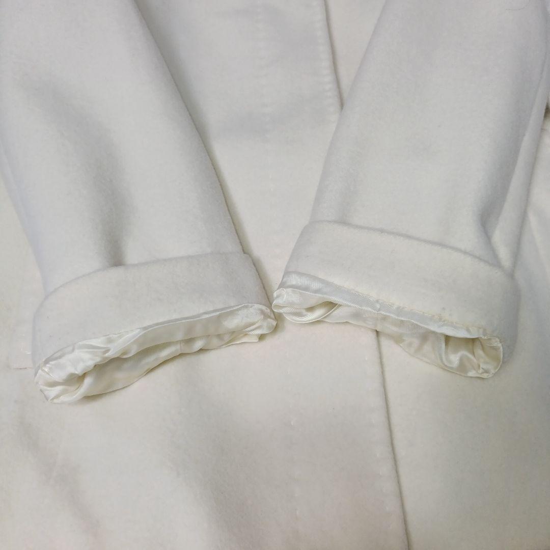 ■BURBERRY LONDON アンゴラ混 ウールコート ホワイト ■BURBERRY LONDON アンゴラ混 ウールコート ホワイト