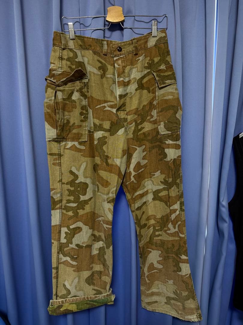 迷彩 カーゴパンツ ハンティング 50s ビンテージL