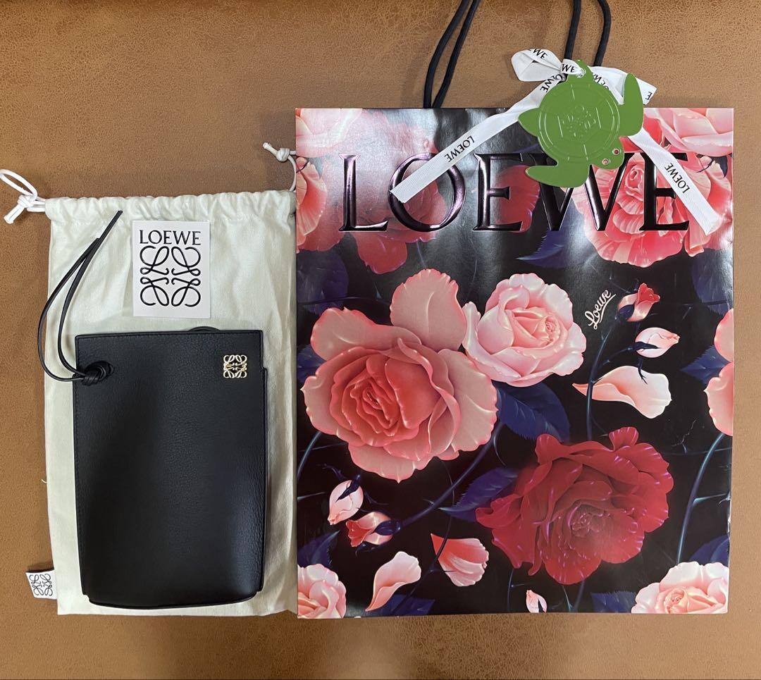 「LOEWE」DICE POCKET BLACK（ダイス ポケット ブラック）