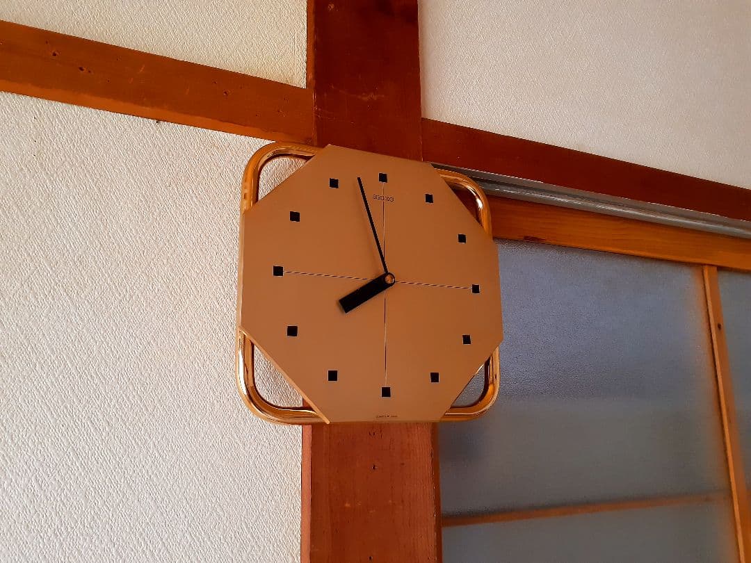 70 s SEIKO 掛け時計 ミッドセンチュリー ポストモダン レトロ 金属製 NEXPOTALLINN_EU