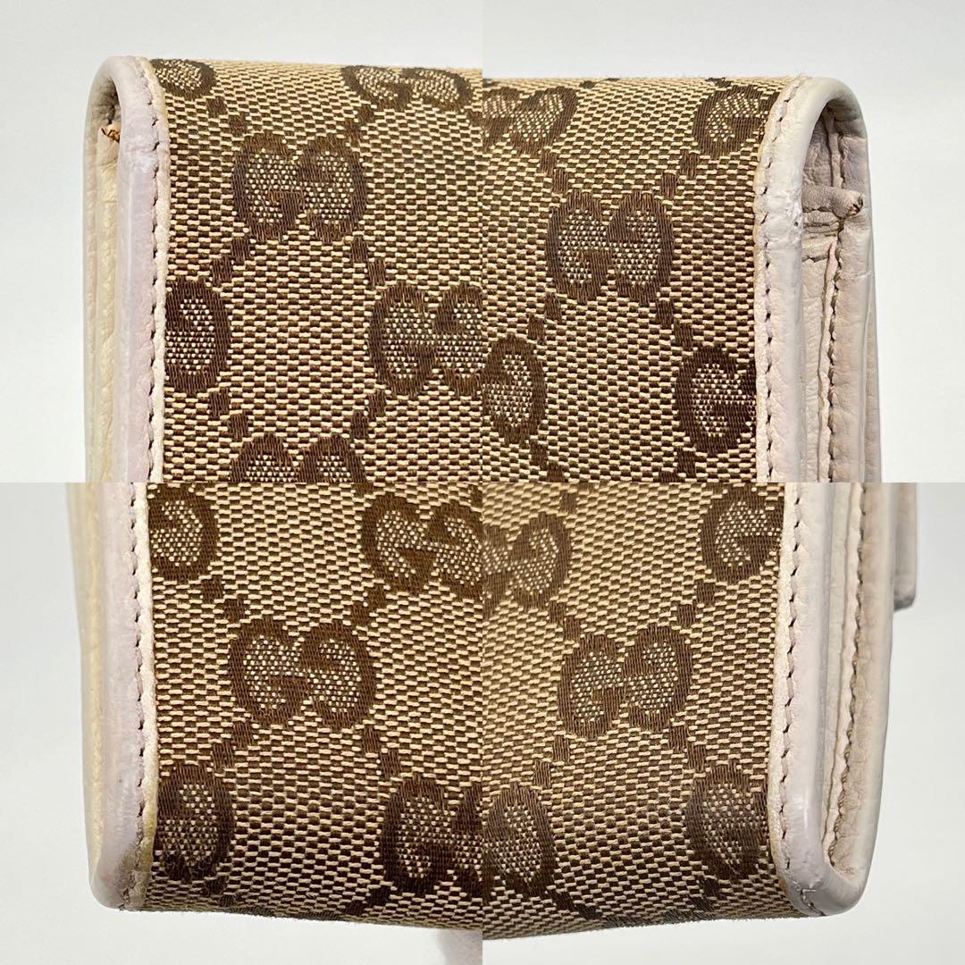 GUCCI 長財布 フラップウォレット GGキャンバス ロゴ金具 233028