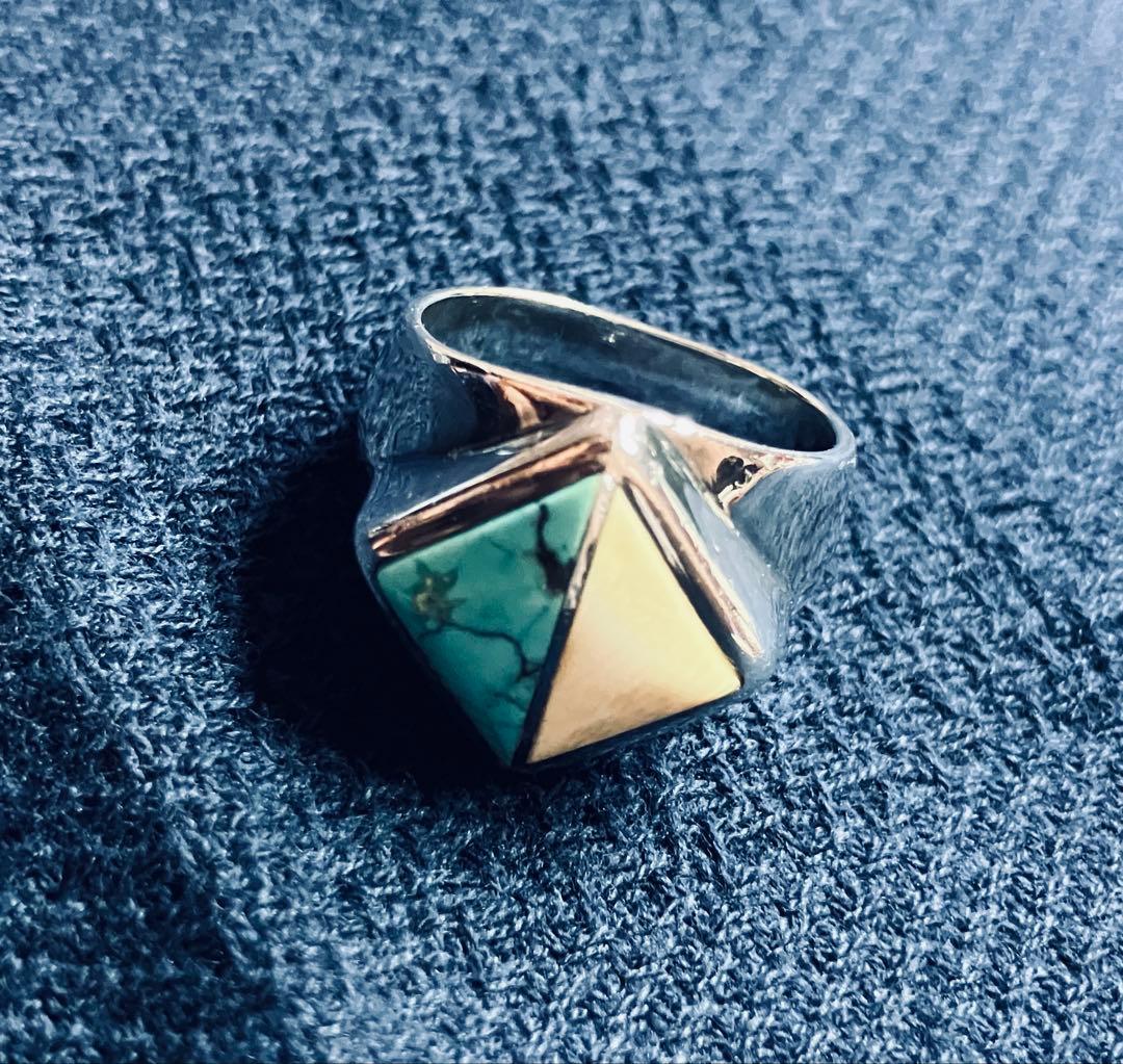 シルバー950ダイヤモンド型リング目立った傷や汚れなし