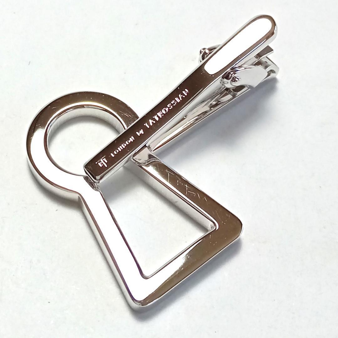 tat81 タテオシアン ネクタイピン BIG keyhole/鍵穴 シルバー