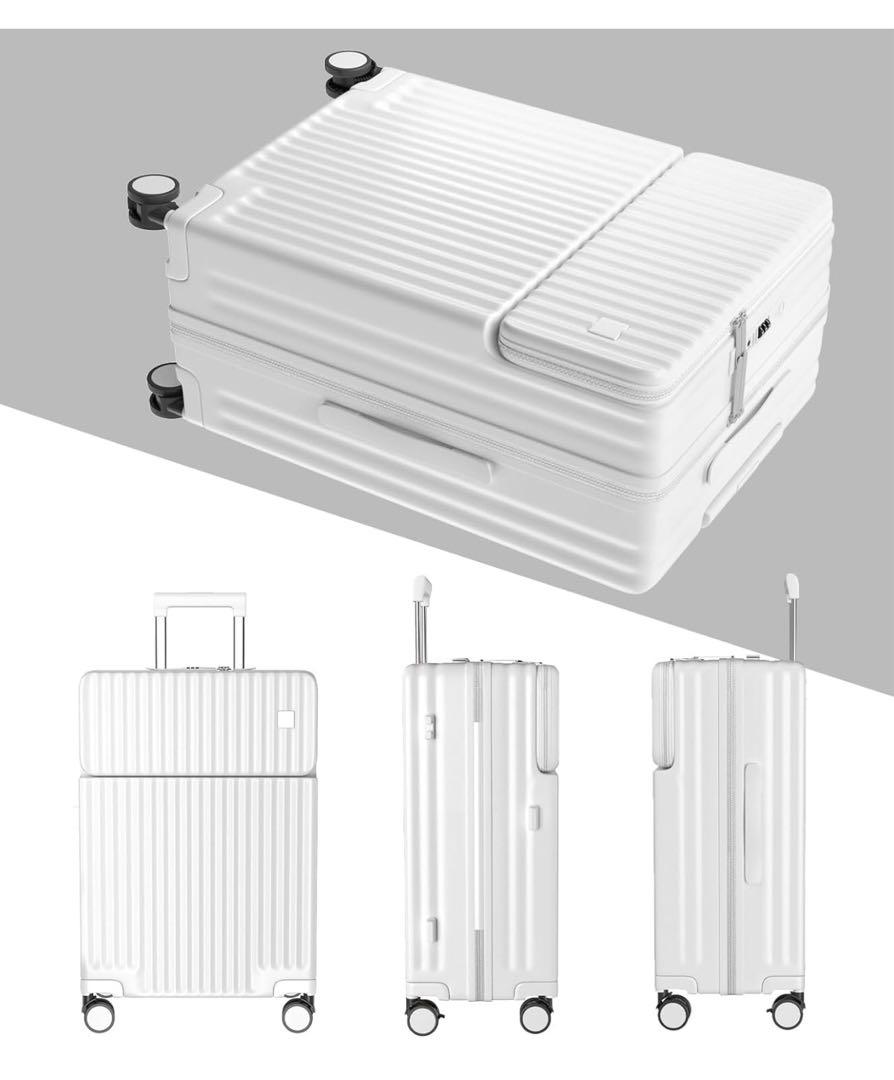 キャリーケース 多機能 スーツケース ストッパー付き Type C と USBポ