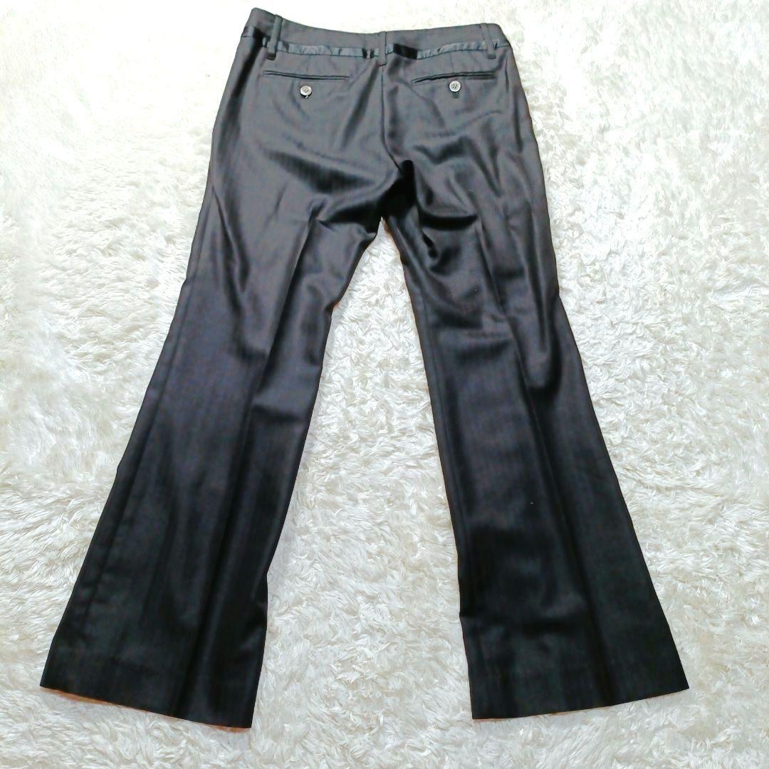 GREEN LABEL RELAXING レディース パンツスーツ シルク混 黒