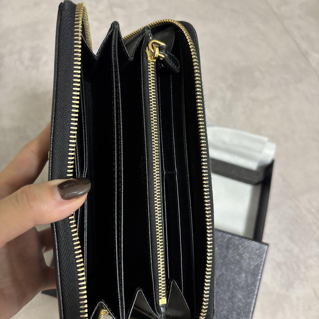PRADA サフィアーノレザー 長財布 1ML506 ブラック