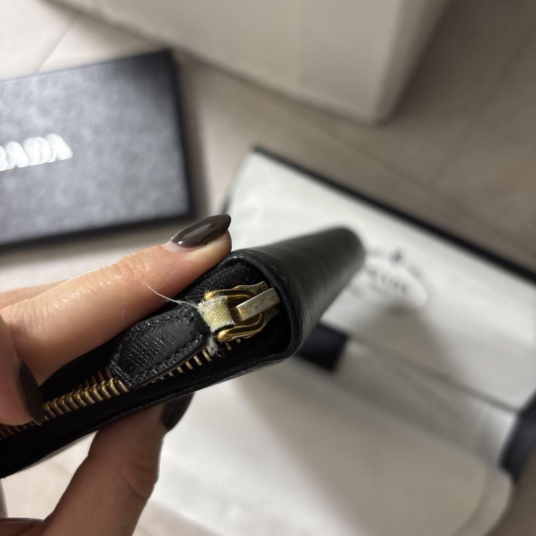 PRADA サフィアーノレザー 長財布 1ML506 ブラック