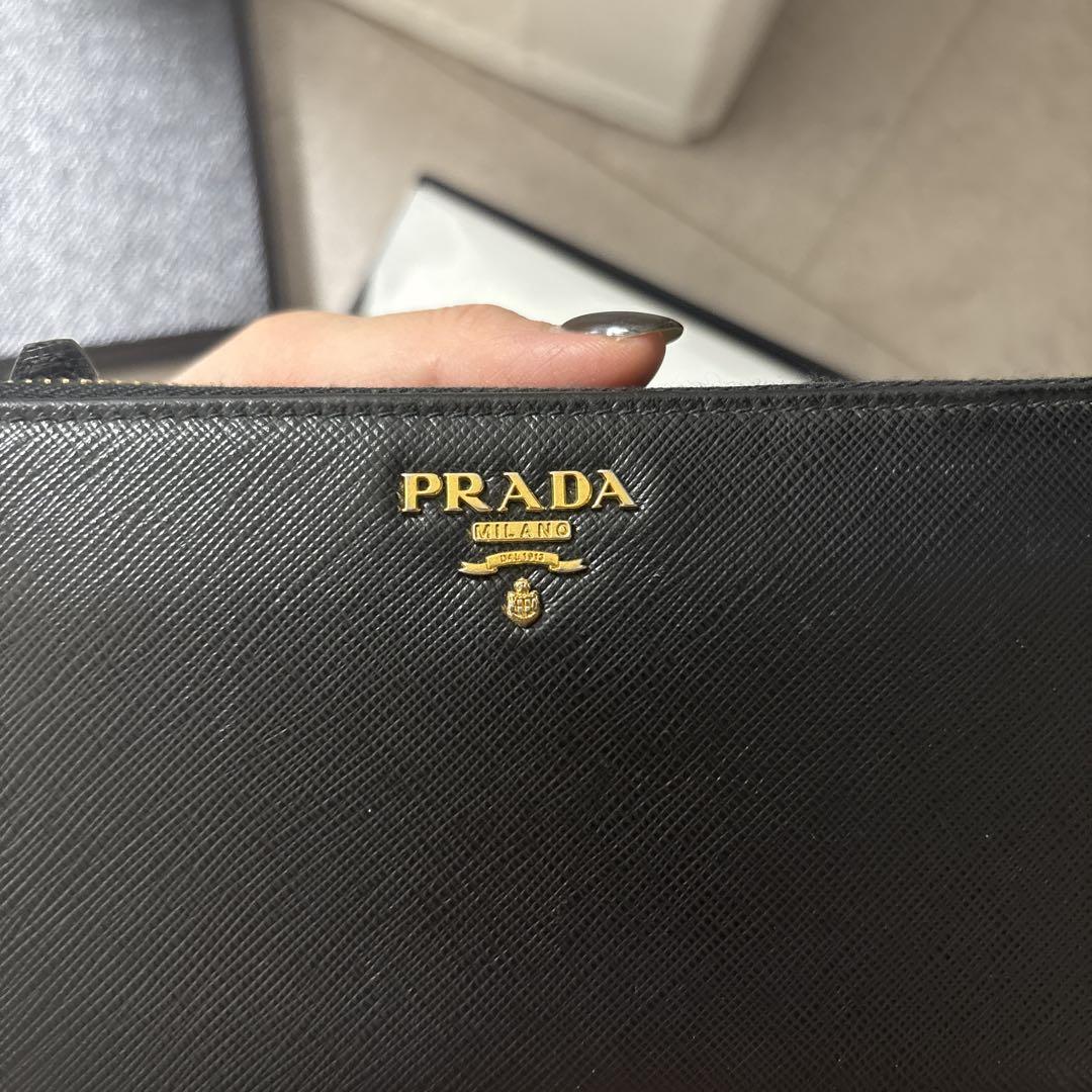 PRADA サフィアーノレザー 長財布 1ML506 ブラック