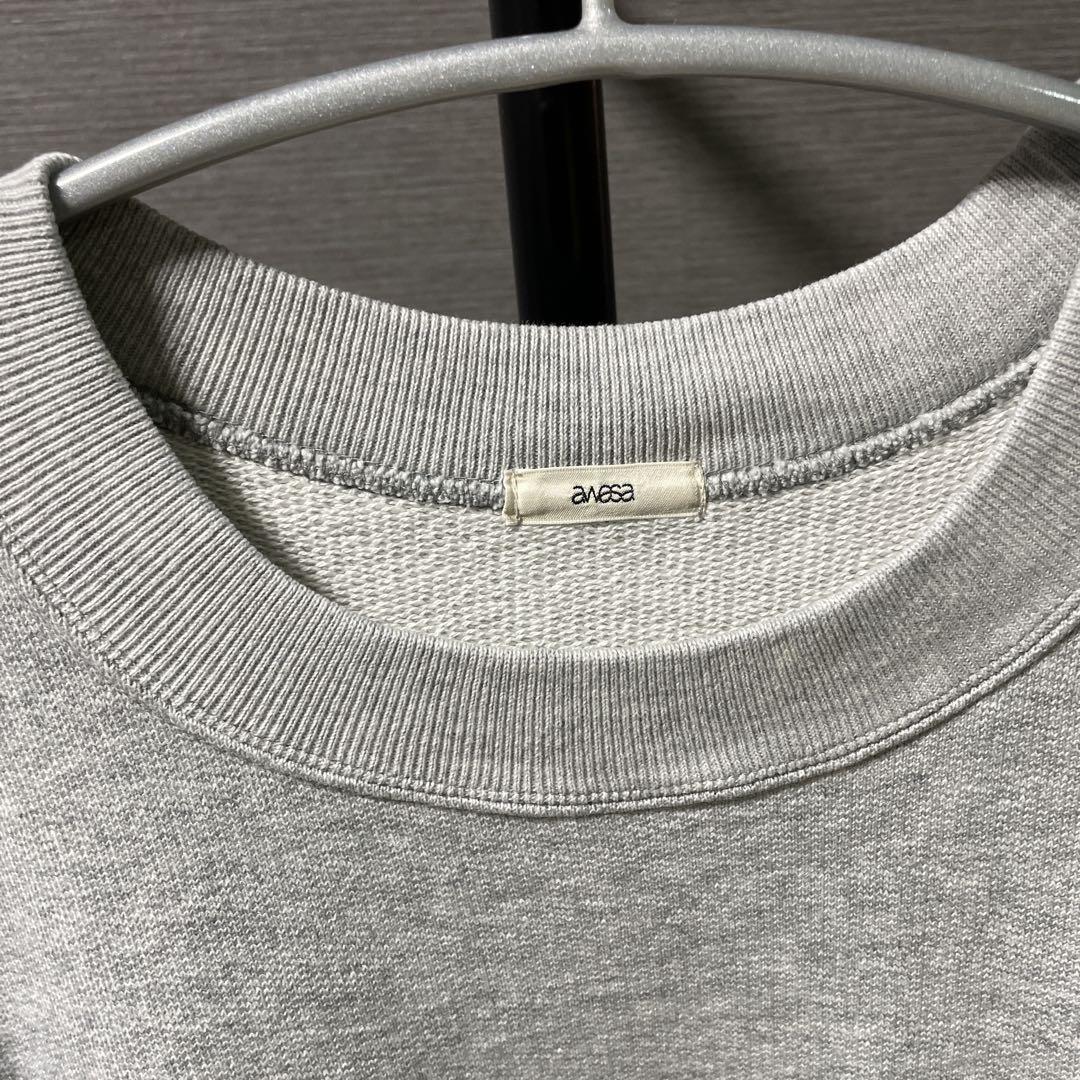 【25SS】awasa スーピマエイジングコットン クルーネック スウェット