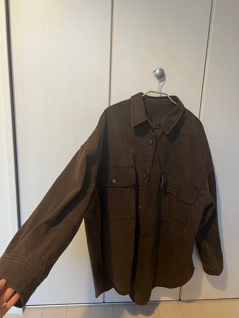 バビロン デニムビックシャツ 新色ブラウン 今季購入 バビロン デニムビックシャツ 新色ブラウン 今季購入