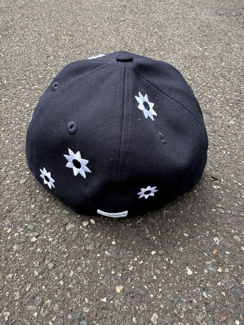 New Era 59FIFTY 黒 花柄キャップ 7 3/8