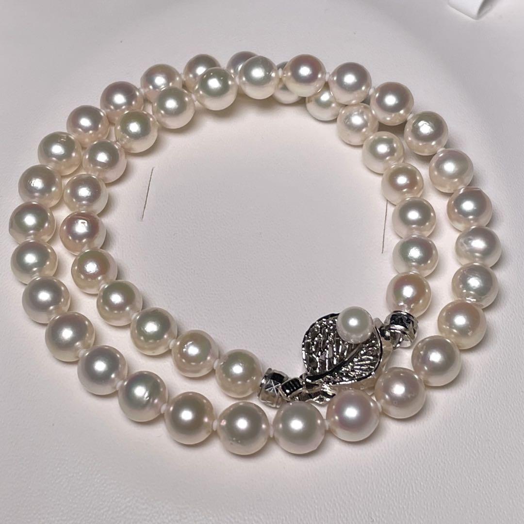 花珠真珠 ネックレスセット7.5-8.0mm -GOOD Quality plus