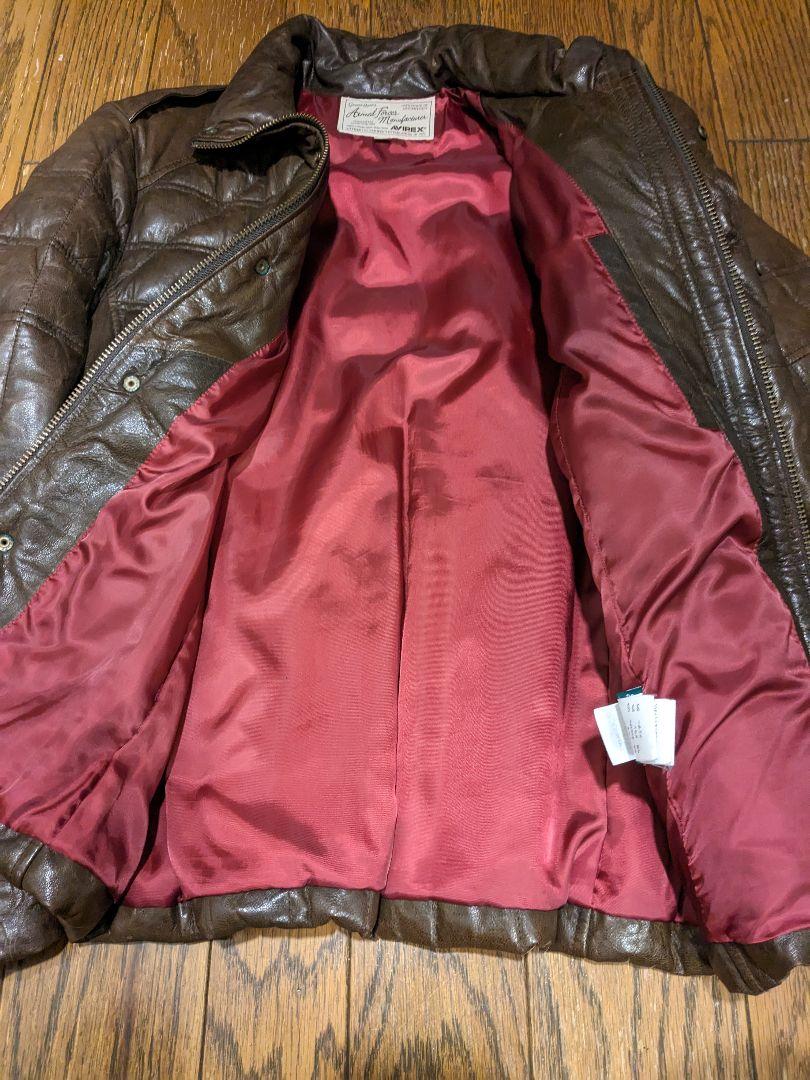 アヴィレックス AVIREX LEATHER DOWN BOMMER JACKET / レザー