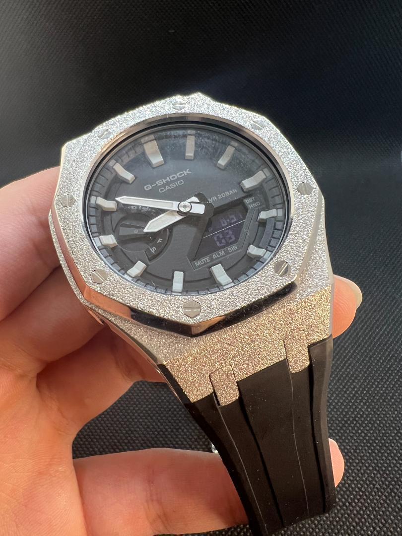最新 G-SHOCK GA-2100 カスタム カシオーク 2110フロステッド加工 時計