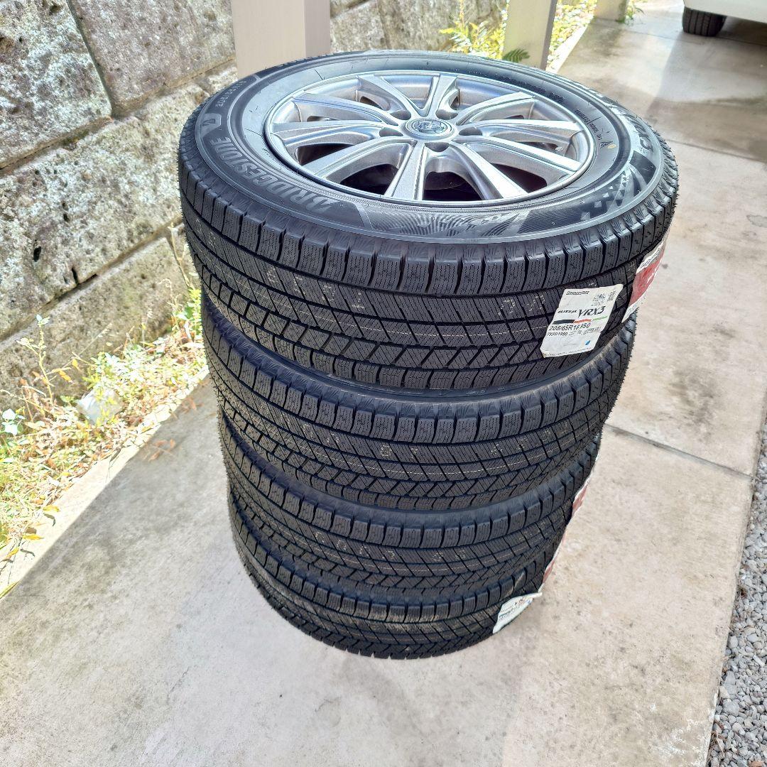 205|65R16スタッドレスホイール付4本エスティマ