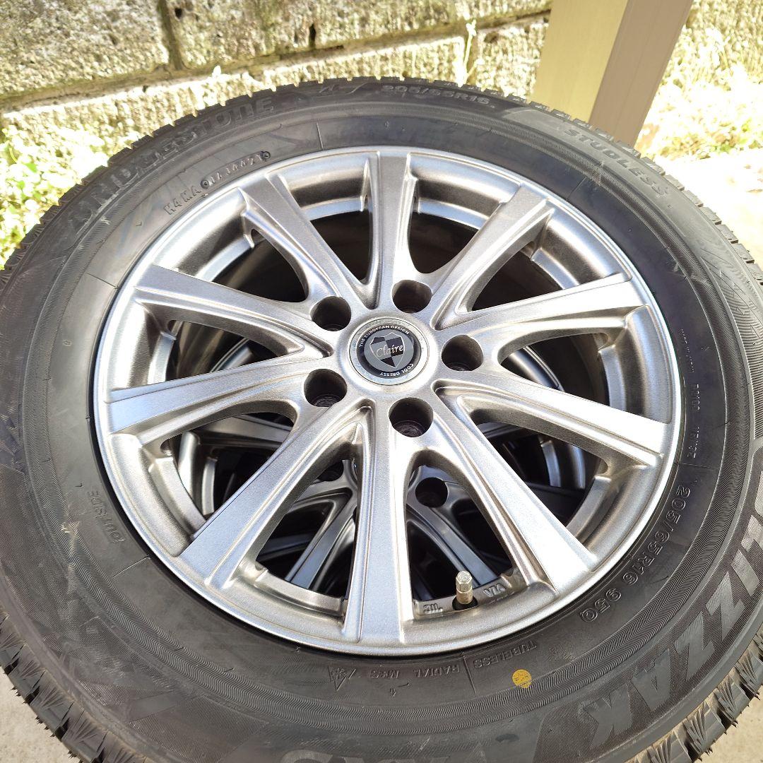 ブリザックvrx3 205|65R16スタッドレスホイール付4本エスティマ