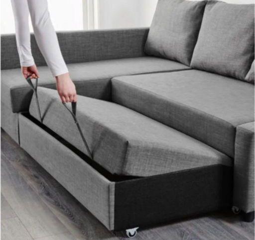 美品 IKEA FRIHETEN フリーヘーテン3way コーナーソファベッド | www ...