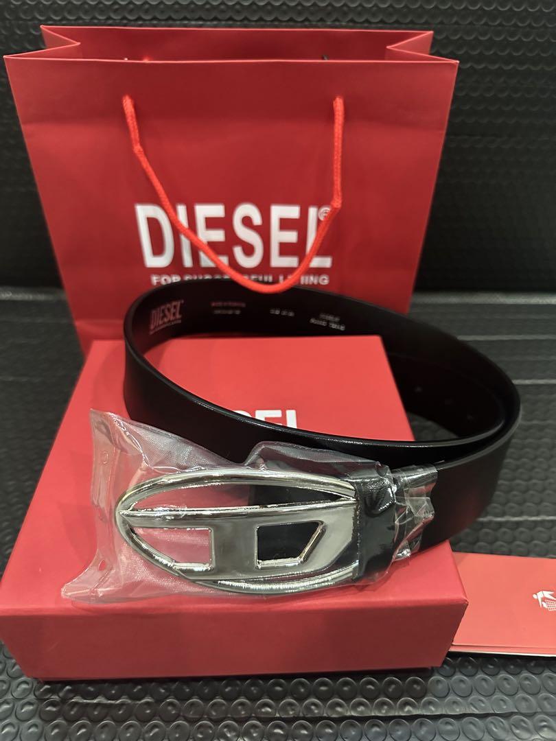 DIESEL カウレザーベルトレディース サイズ100