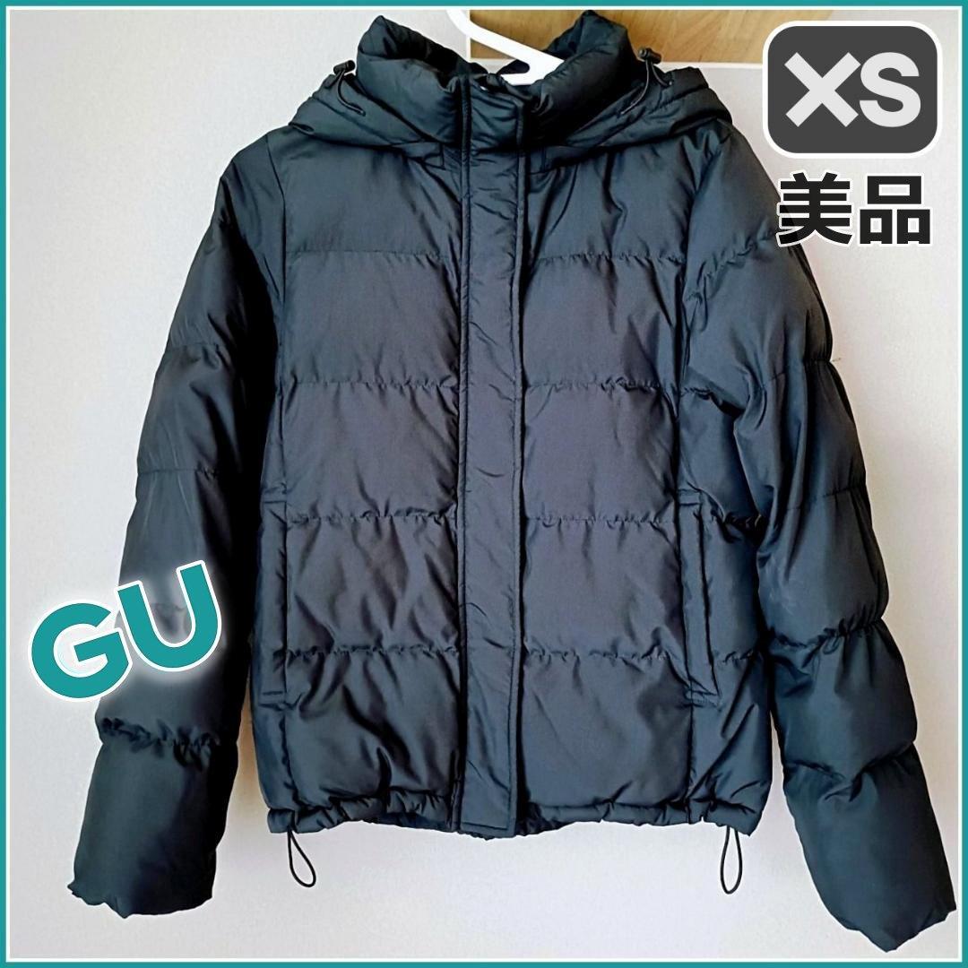 GU ヒートパデットブルゾン レディース XS ブラック 中綿
