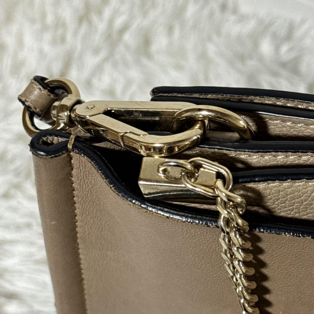 美品✨Chloeクロエ　ショルダーバッグ　フェイ　3S1126 ベージュ　革