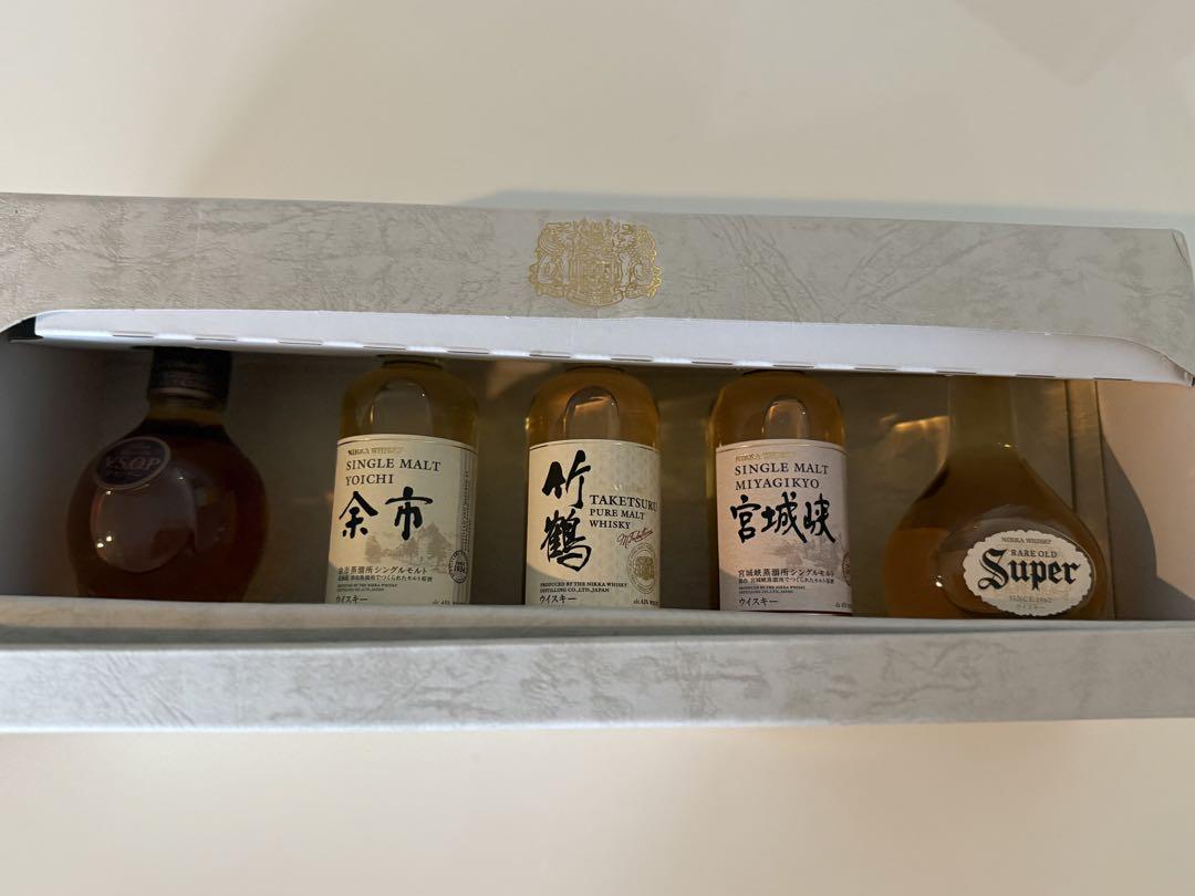 ニッカウヰスキー 余市蒸溜所 ミニチュアボトル5本×2＝10本 NIKKA WHISKY 余市蒸留所限定ミニチュアボトル5本セット - メルカリ