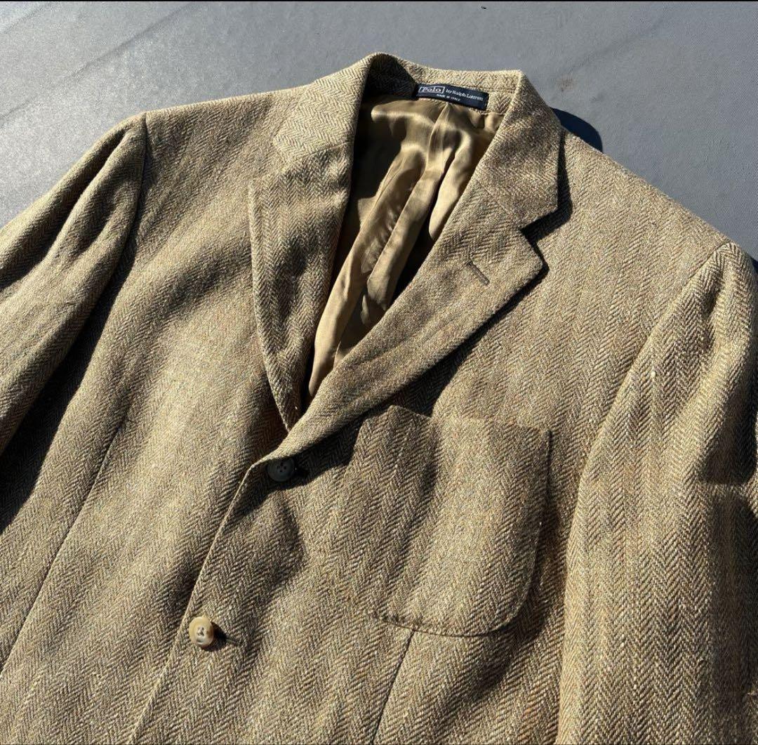 POLO by Ralph Lauren リネン ヘリンボーンジャケット 極上