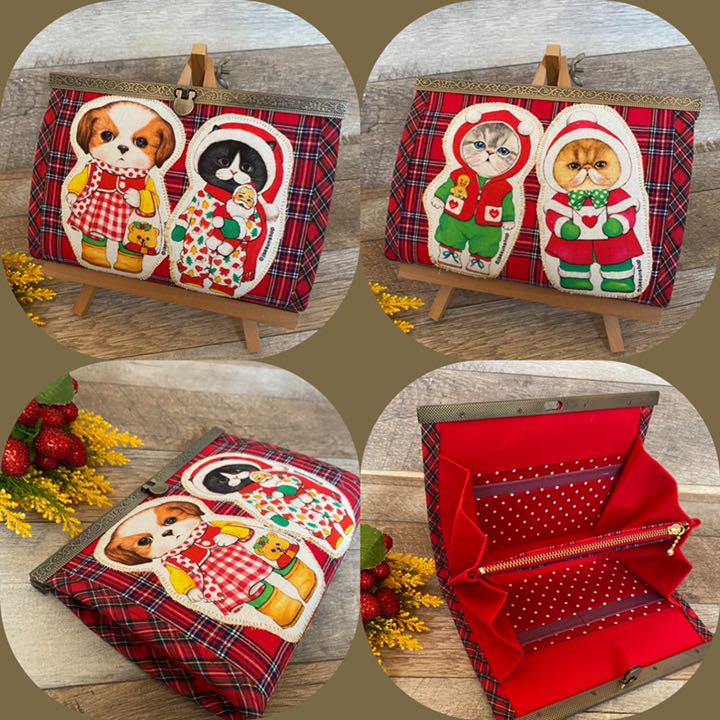 コヤンイサムチョン クリスマス 口金長財布 ハンドメイド