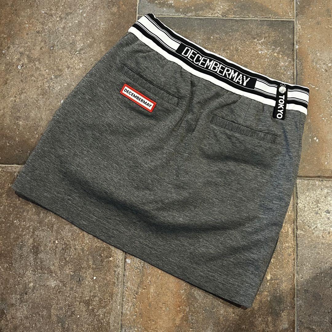 DECEMBERMAY スカート　インナーパンツ付き　グレー系