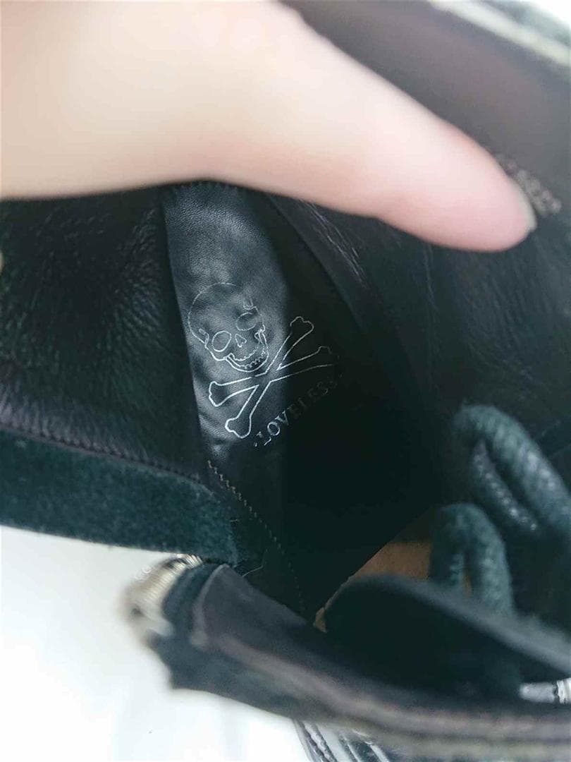 ★ラブレス LOVELESS サイドジップレースアップブーツ ブラック系 メンズ ★ラブレス LOVELESS サイドジップレースアップブーツ ブラック系 メンズ